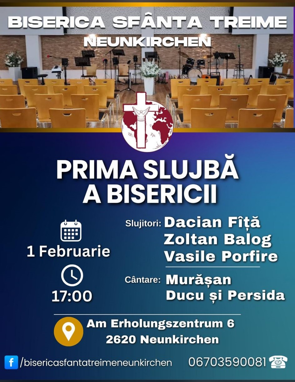 deschidere biserica sfanta treime Neunkirchen